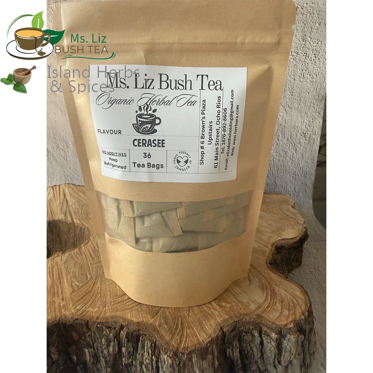 Cerasee blue vervain 36 tea bags herbal tea