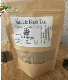 Jamaican Blue Vervain Tea Bags – Organic Stachytarpheta Herbal Tea 36 Bags