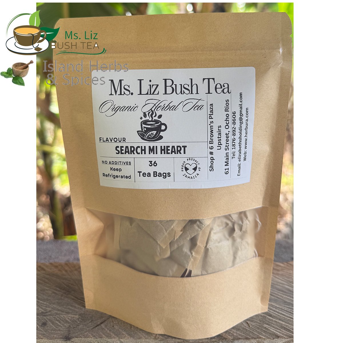 search mi heart tea bags- 36 tea bags