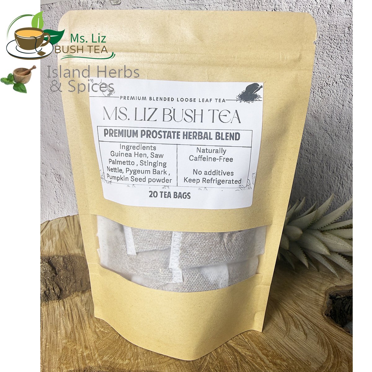 Premium Prostate Vitality Herbal Blend tea bags